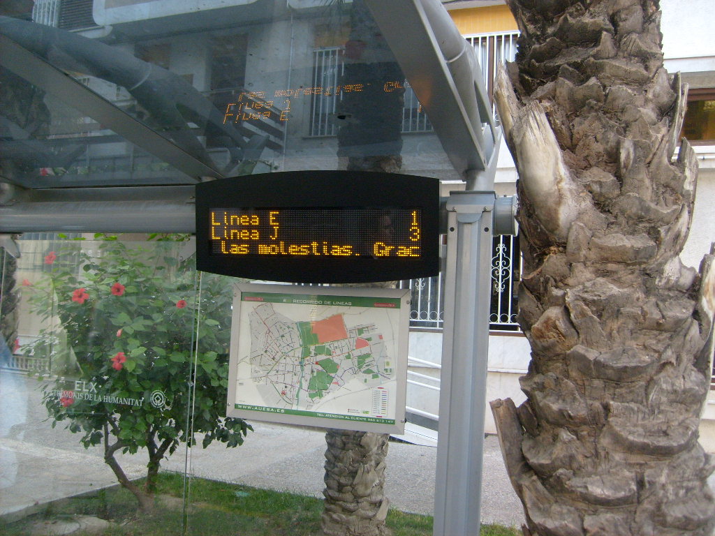 Displays de paradas bus
